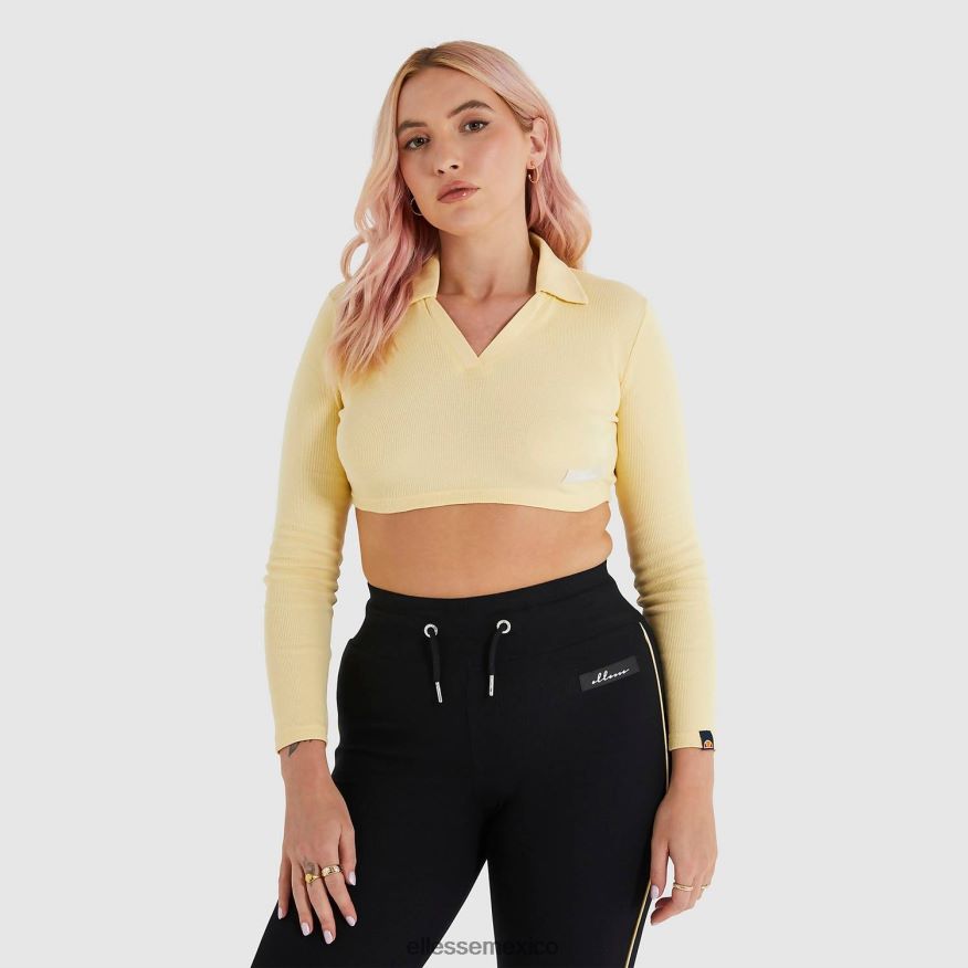 ropa mx Ellesse mujer camiseta corta harrie amarillo claro 84X86H198