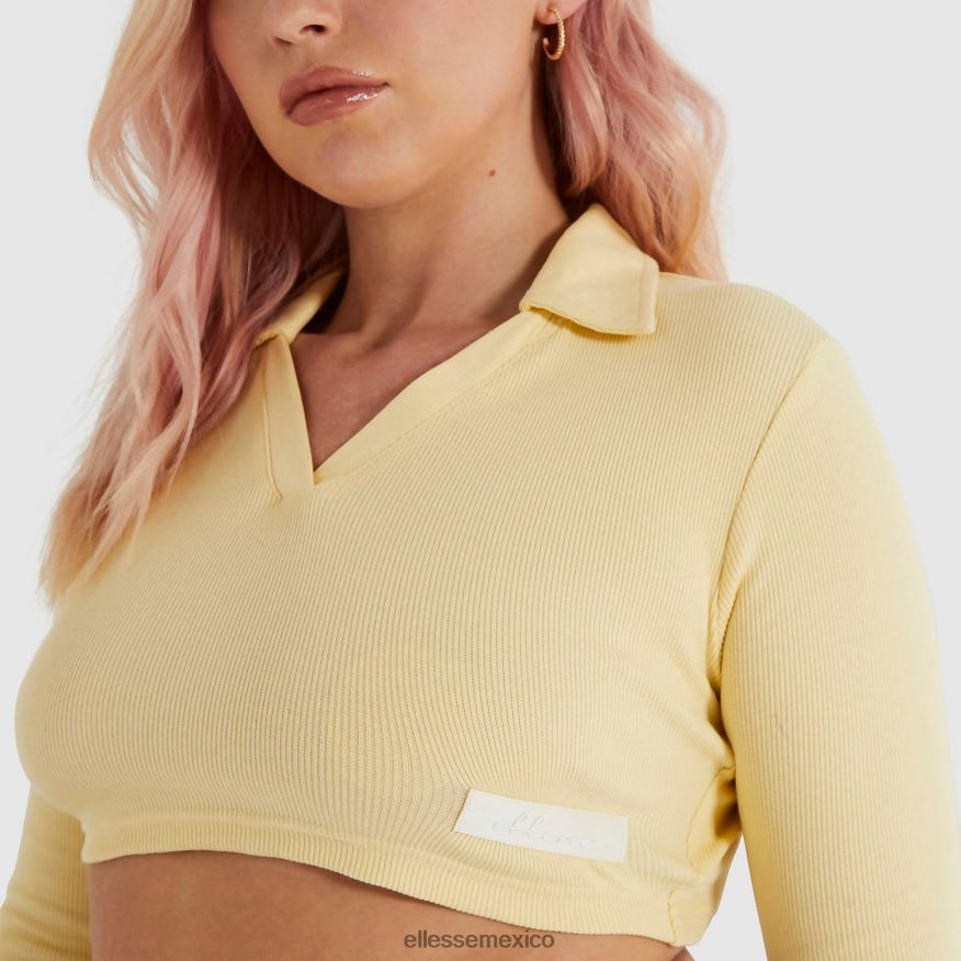 ropa mx Ellesse mujer camiseta corta harrie amarillo claro 84X86H198