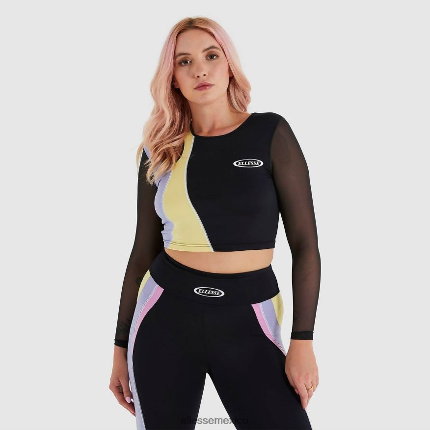 ropa mx Ellesse mujer camiseta corta leontina negro 84X86H223