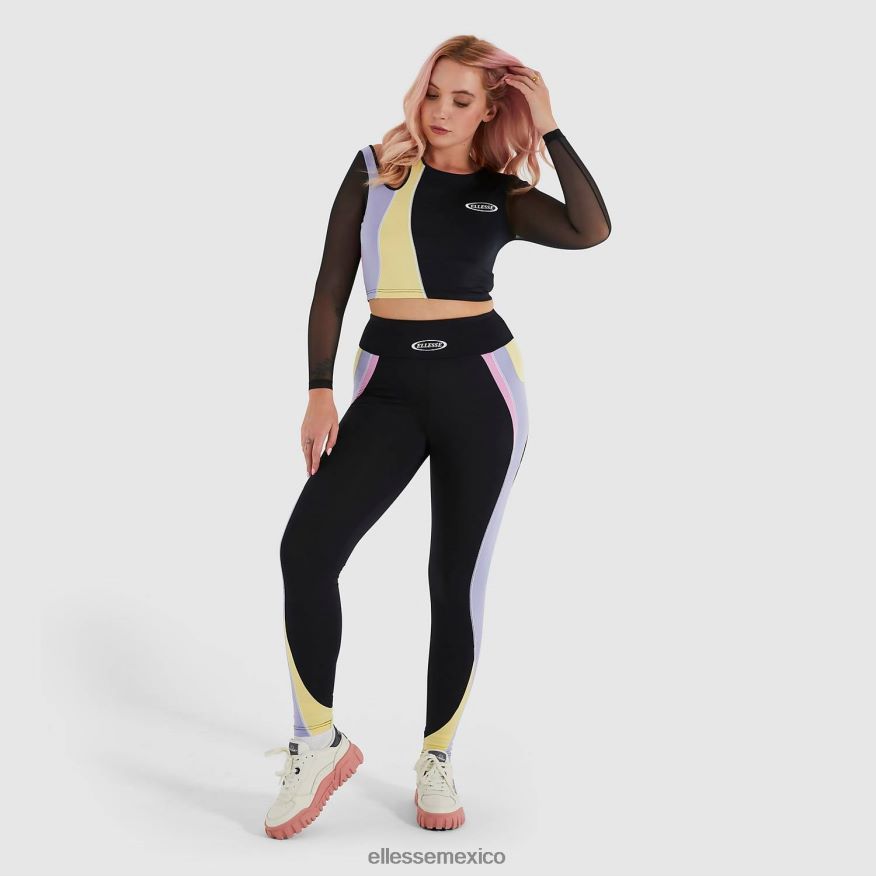 ropa mx Ellesse mujer camiseta corta leontina negro 84X86H223
