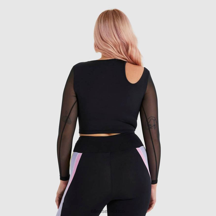 ropa mx Ellesse mujer camiseta corta leontina negro 84X86H223