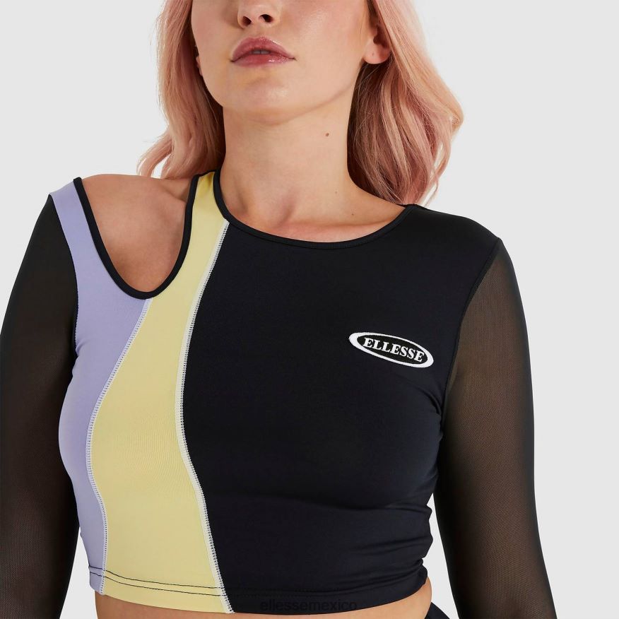 ropa mx Ellesse mujer camiseta corta leontina negro 84X86H223