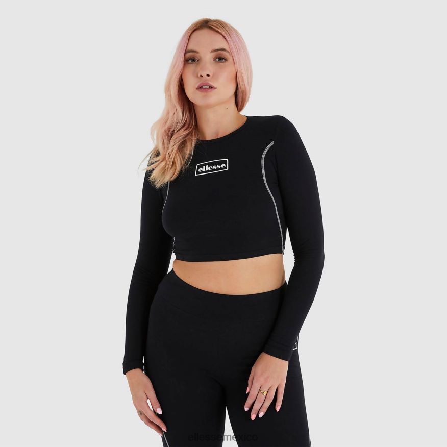 ropa mx Ellesse mujer camiseta corta lucente negro 84X86H227