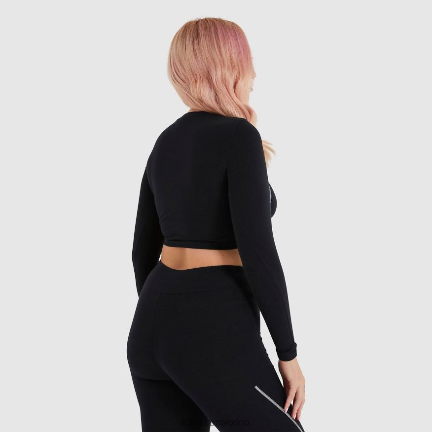 ropa mx Ellesse mujer camiseta corta lucente negro 84X86H227