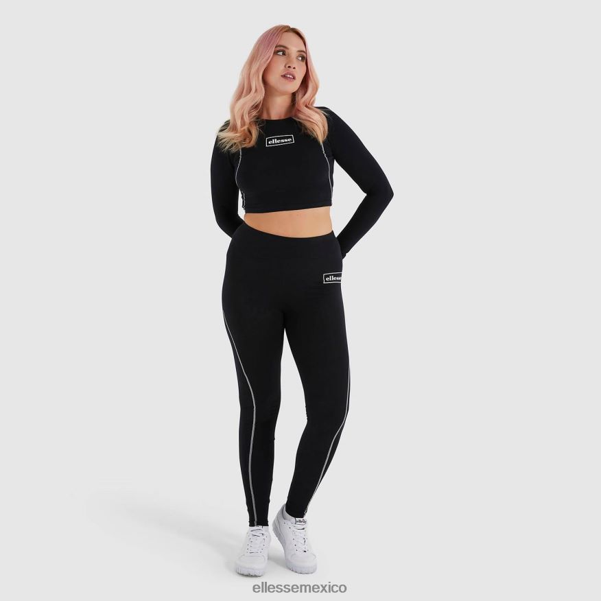 ropa mx Ellesse mujer camiseta corta lucente negro 84X86H227