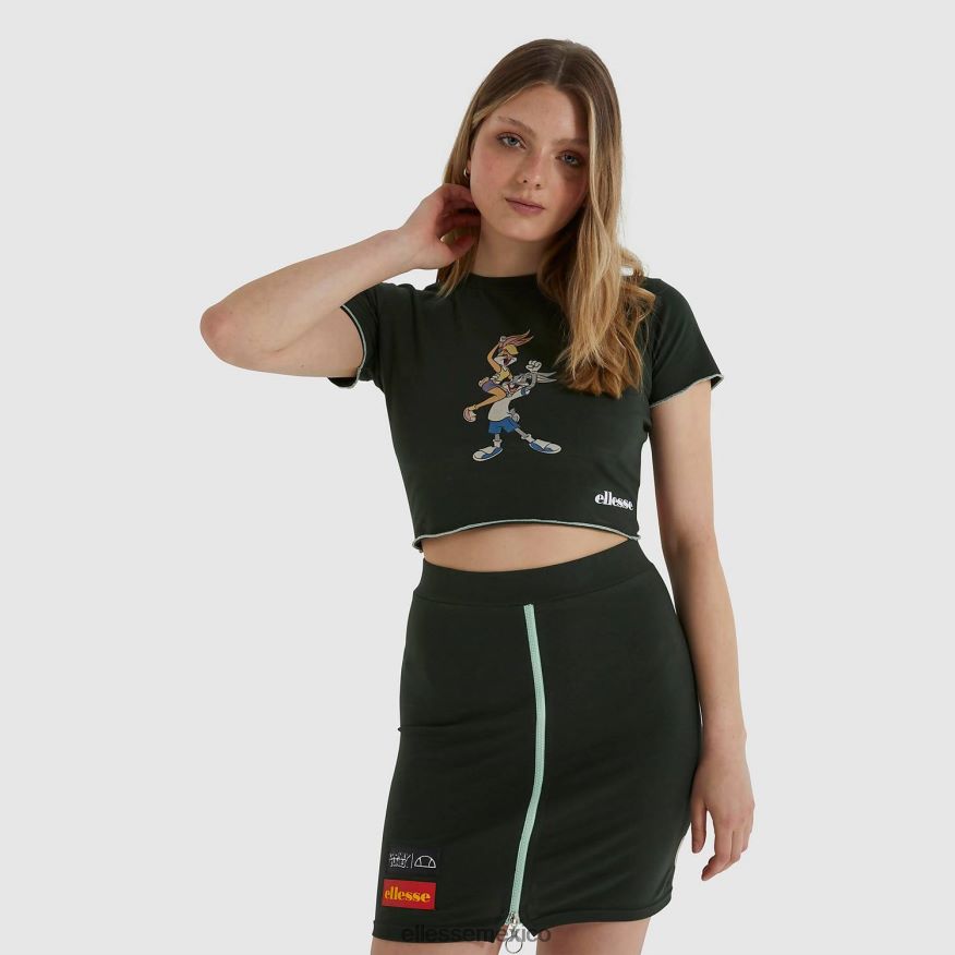 ropa mx Ellesse mujer camiseta corta más tuitera verde 84X86H231