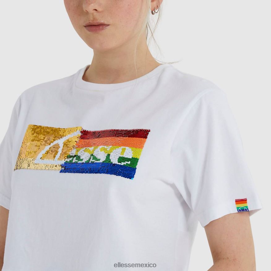 ropa mx Ellesse mujer camiseta corta unicornio blanco 84X86H210
