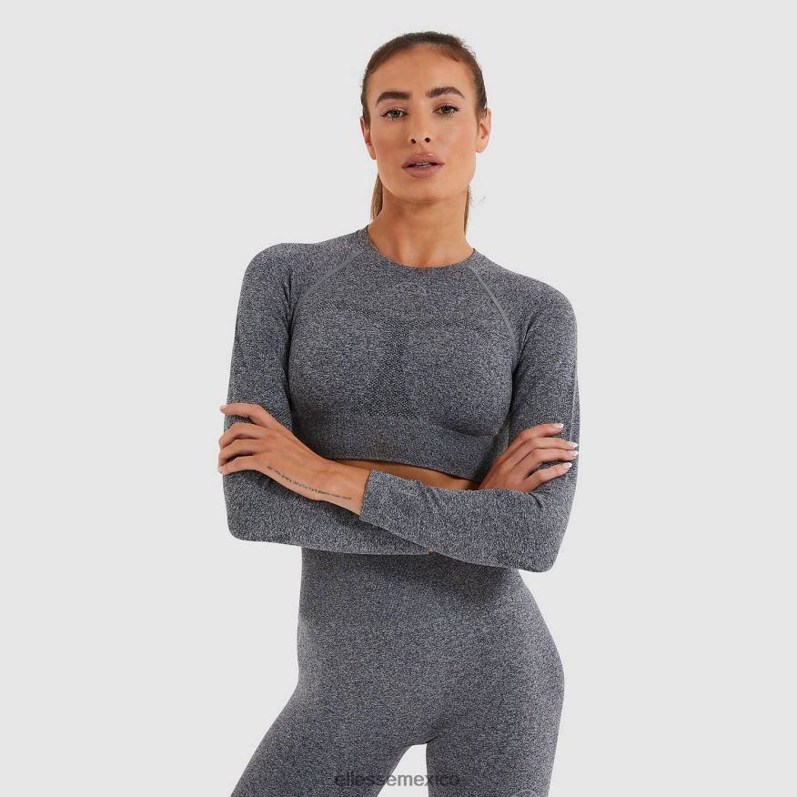 ropa mx Ellesse mujer camiseta corta vamp ls marga gris oscuro 84X86H201