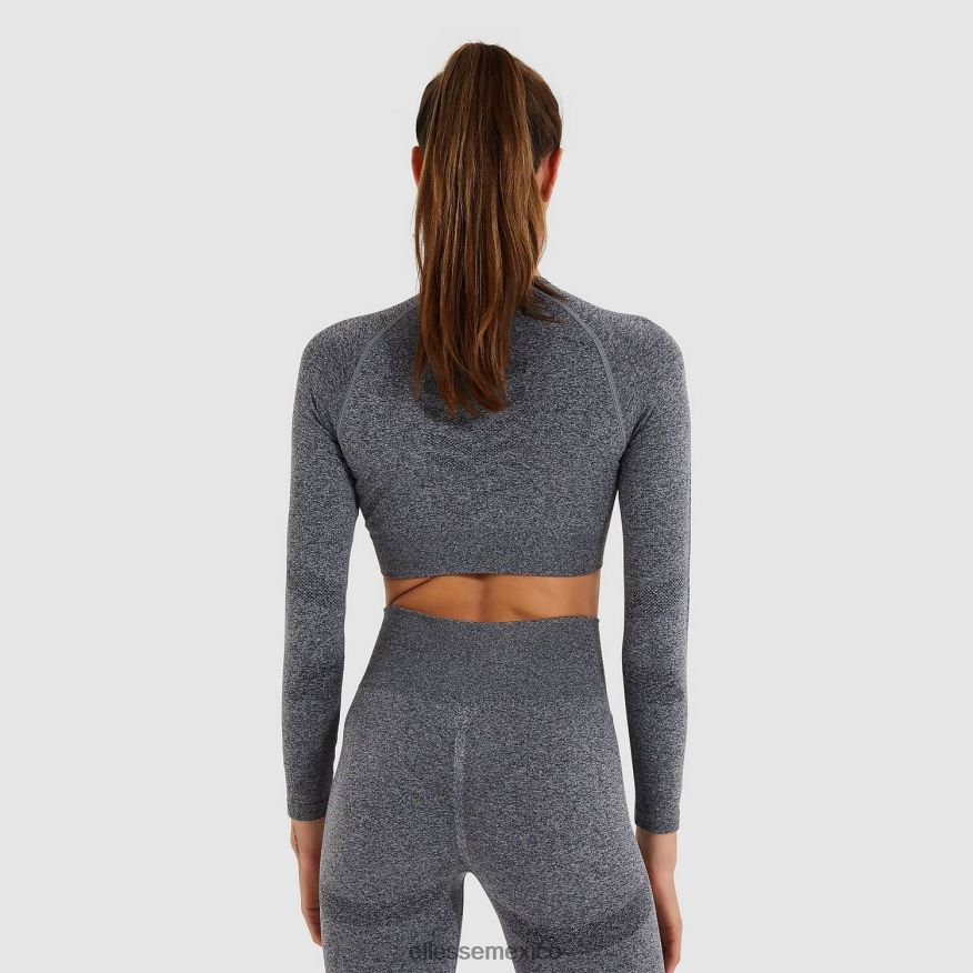ropa mx Ellesse mujer camiseta corta vamp ls marga gris oscuro 84X86H201