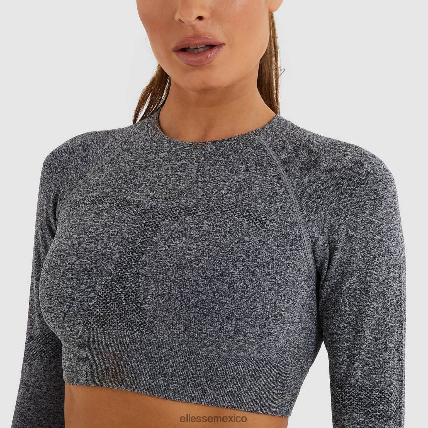 ropa mx Ellesse mujer camiseta corta vamp ls marga gris oscuro 84X86H201