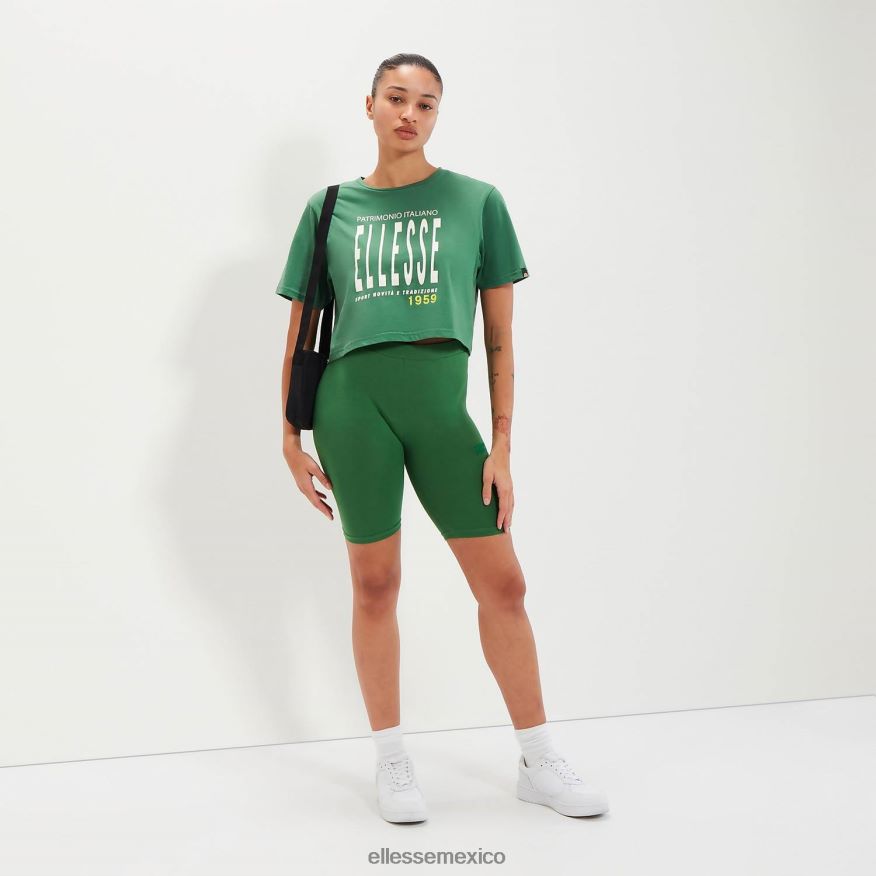ropa mx Ellesse mujer camiseta corta volia verde 84X86H87