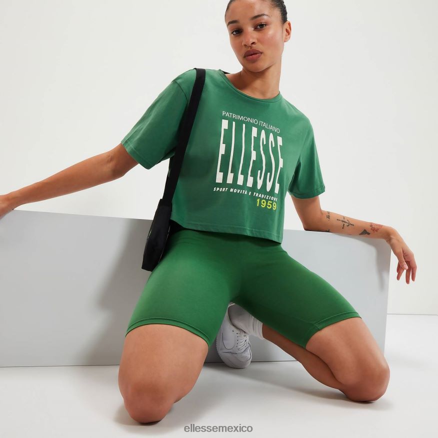 ropa mx Ellesse mujer camiseta corta volia verde 84X86H87
