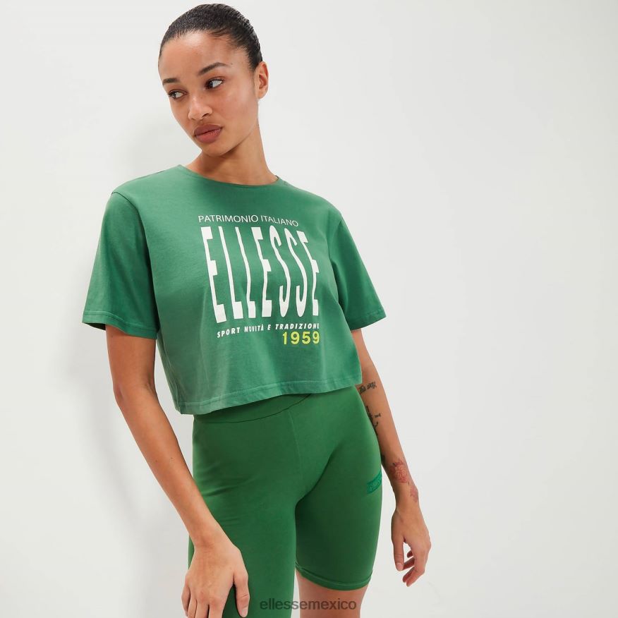 ropa mx Ellesse mujer camiseta corta volia verde 84X86H87