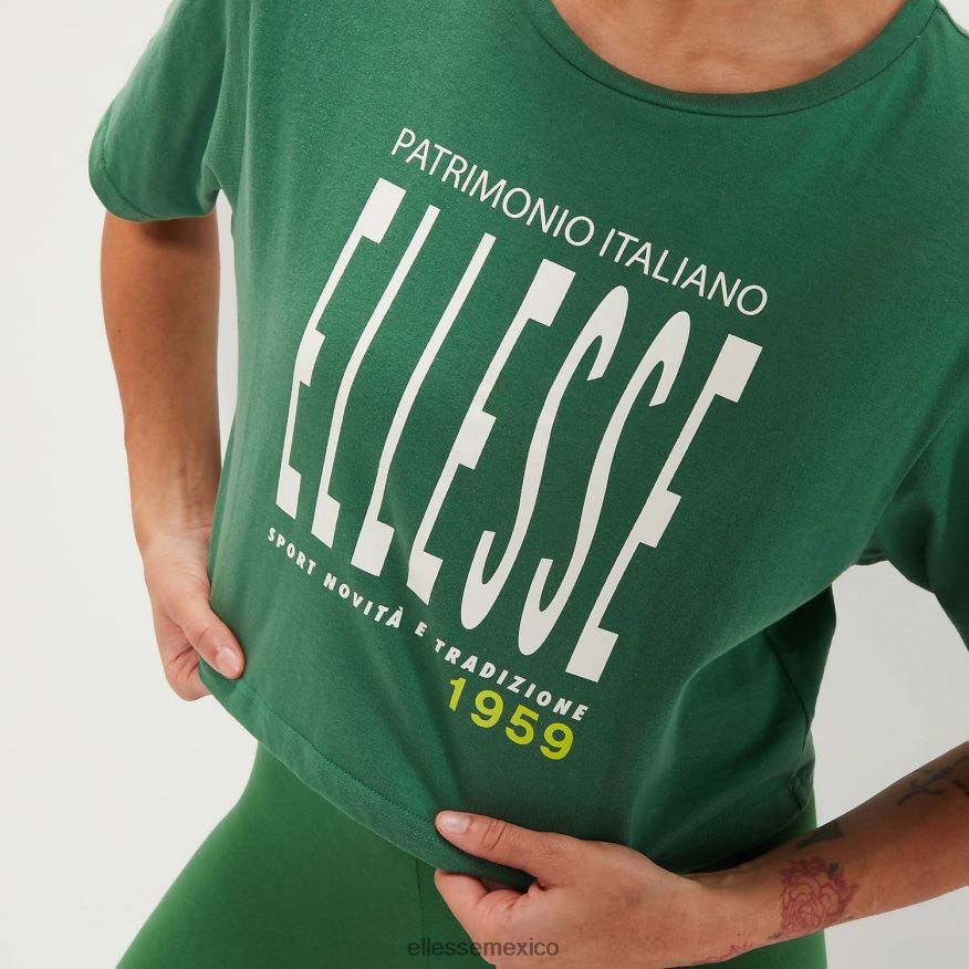 ropa mx Ellesse mujer camiseta corta volia verde 84X86H87