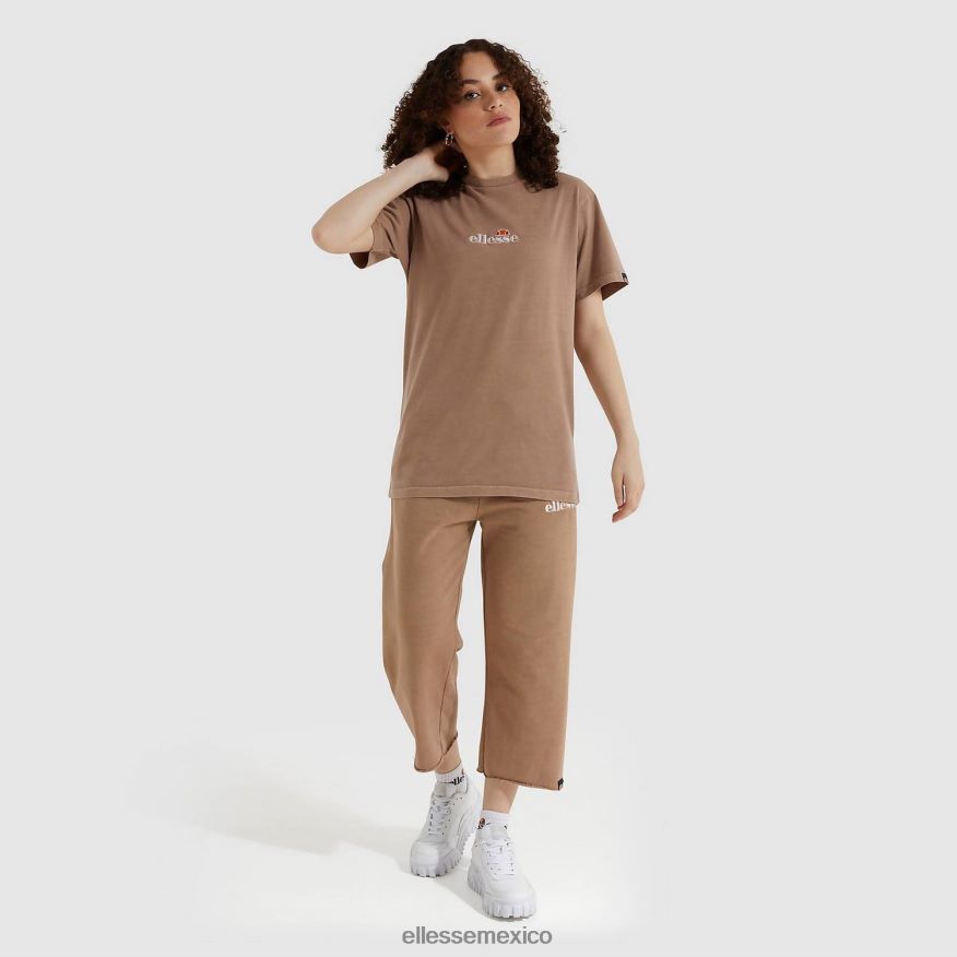 ropa mx Ellesse mujer camiseta de achiote marrón 84X86H248
