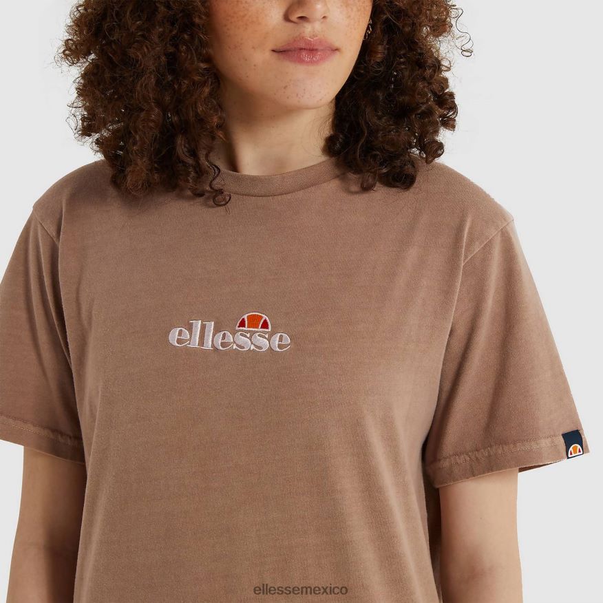 ropa mx Ellesse mujer camiseta de achiote marrón 84X86H248