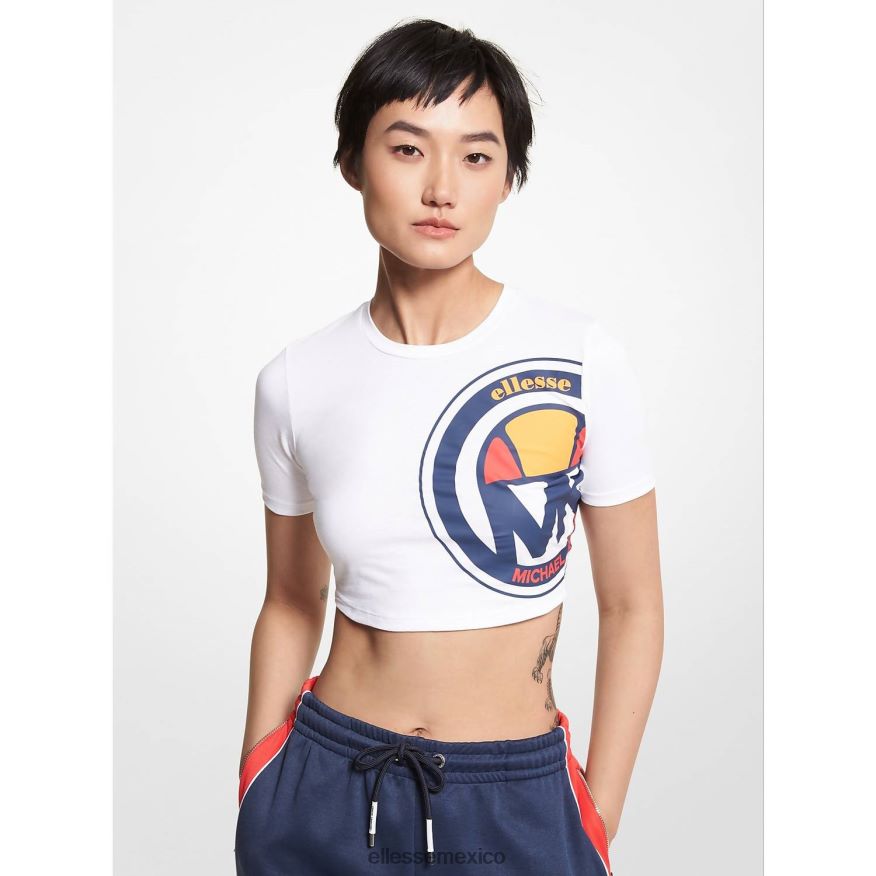 ropa mx Ellesse mujer top corto de algodón orgánico mk logo 84X86H74