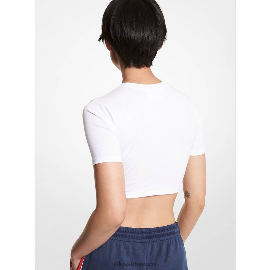 ropa mx Ellesse mujer top corto de algodón orgánico mk logo 84X86H74