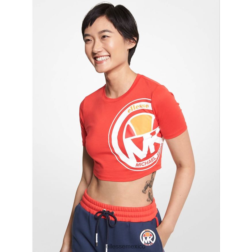 ropa mx Ellesse mujer top corto de algodón orgánico mk logo 84X86H75