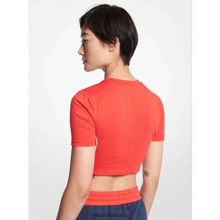ropa mx Ellesse mujer top corto de algodón orgánico mk logo 84X86H75