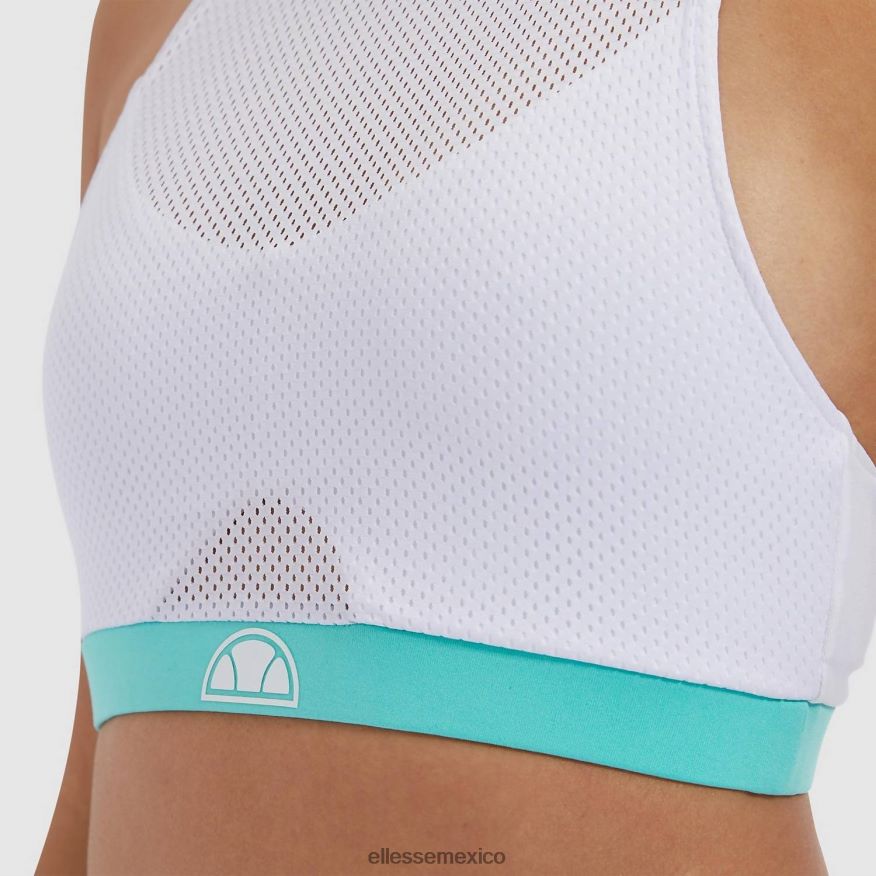 ropa mx Ellesse mujer chaleco corto chrisanto blanco 84X86H242