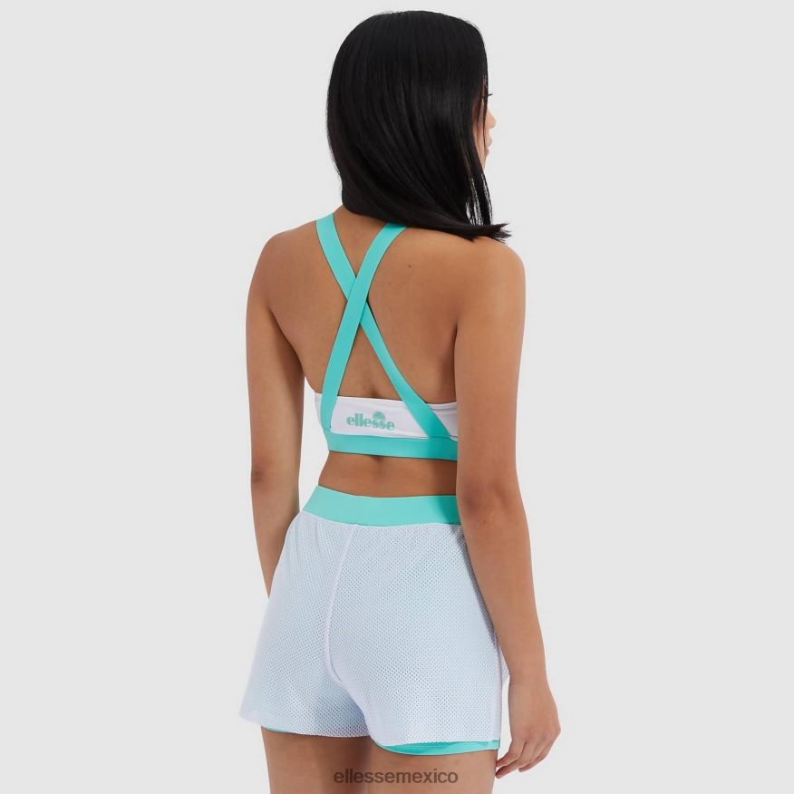 ropa mx Ellesse mujer chaleco corto chrisanto blanco 84X86H242
