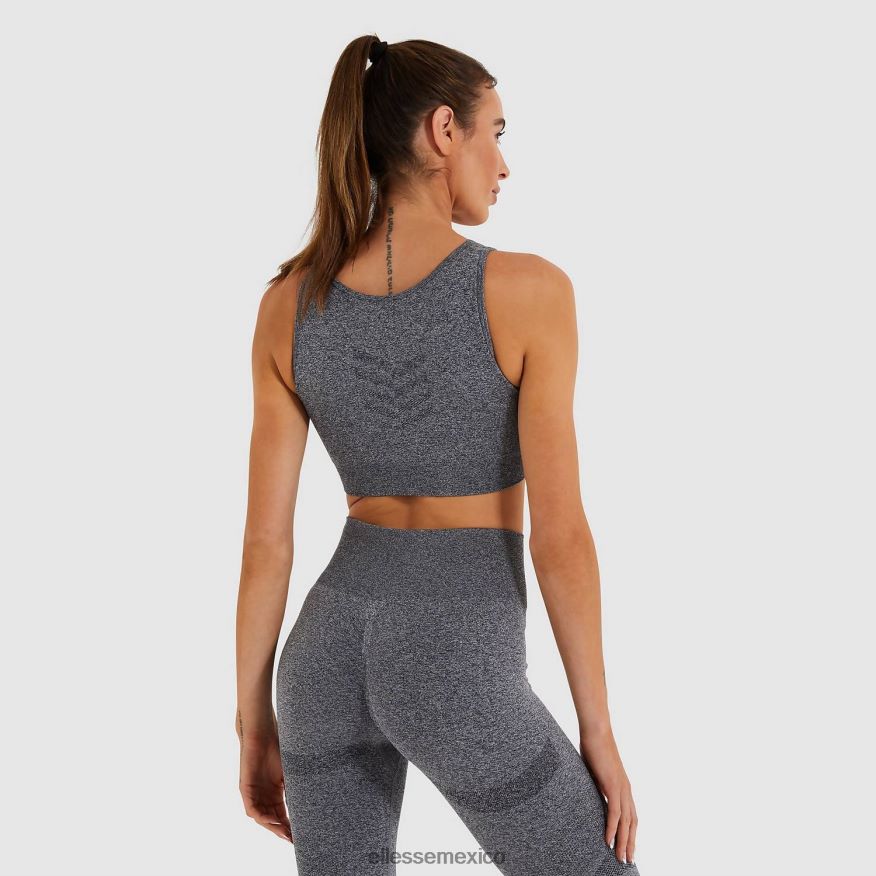 ropa mx Ellesse mujer chaleco corto en llamas marga gris 84X86H200