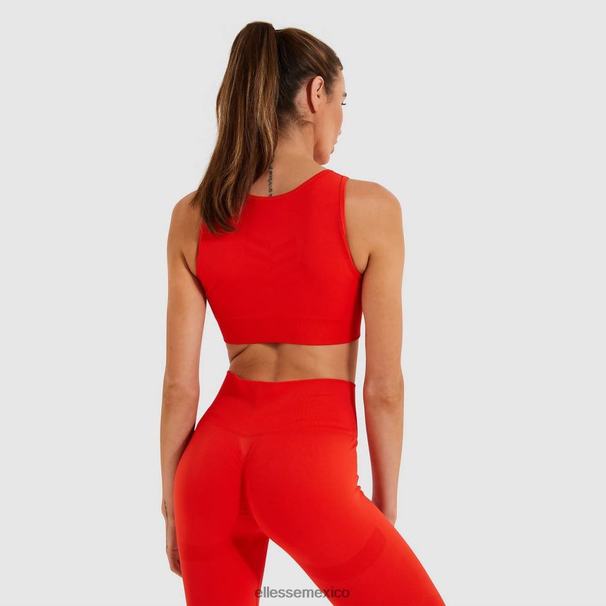 ropa mx Ellesse mujer chaleco corto en llamas naranja 84X86H232