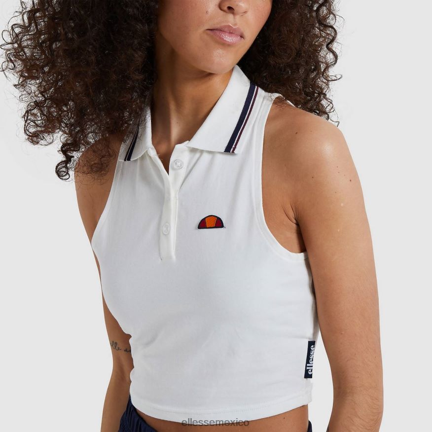ropa mx Ellesse mujer chaleco corto ontom blanquecino 84X86H239