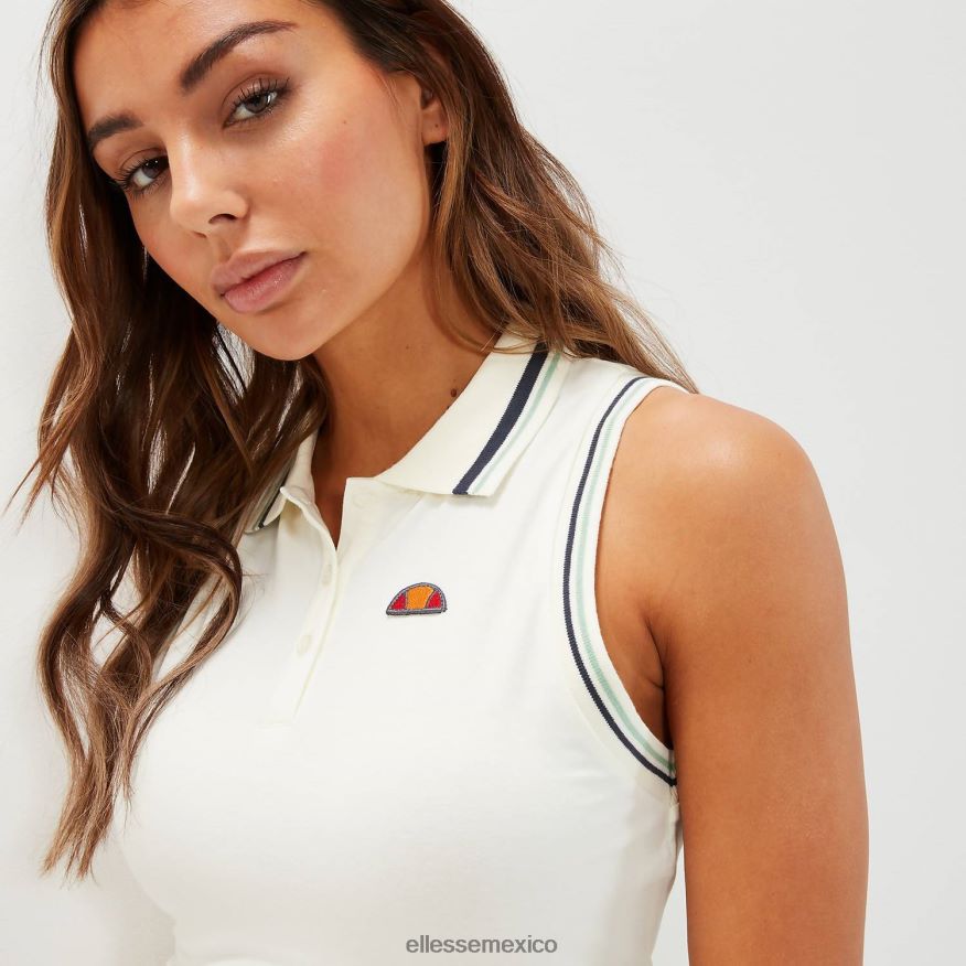 ropa mx Ellesse mujer chaleco corto villati blanquecino 84X86H52