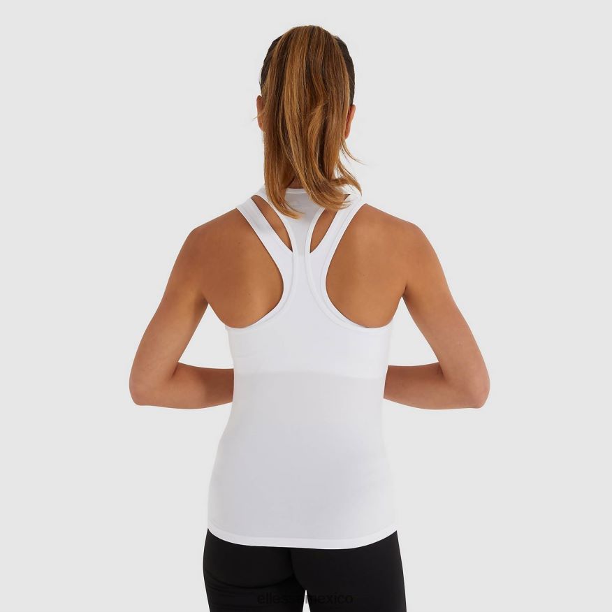 ropa mx Ellesse mujer top curasci sin mangas blanco 84X86H77