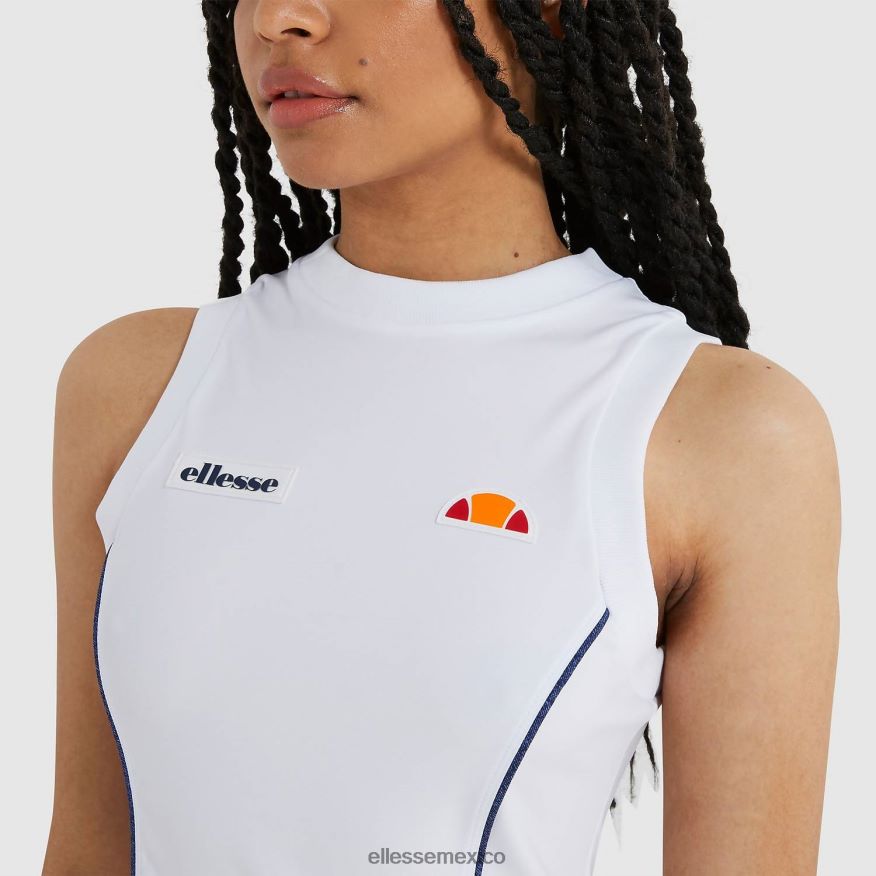 ropa mx Ellesse mujer top sin mangas tinta blanco 84X86H244