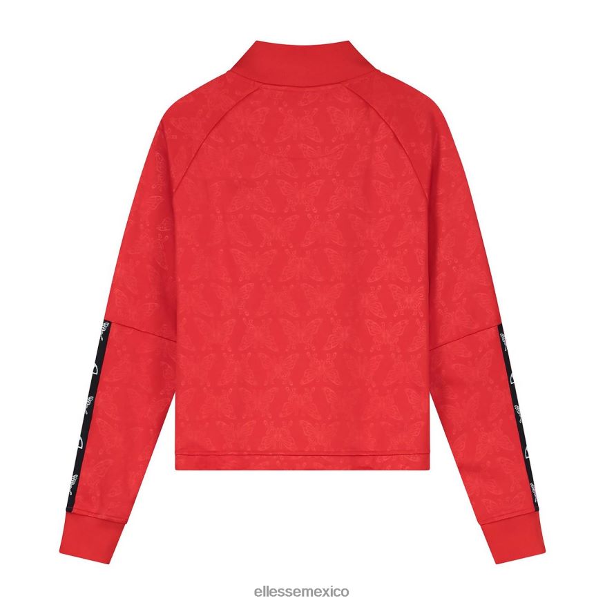 ropa mx Ellesse mujer parte superior de la pista del mañana rojo 84X86H19