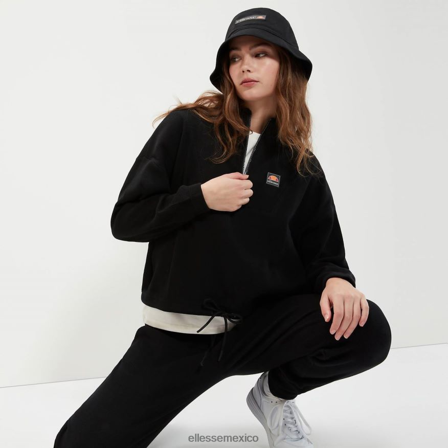 ropa mx Ellesse mujer top de chándal corto oprello negro 84X86H16