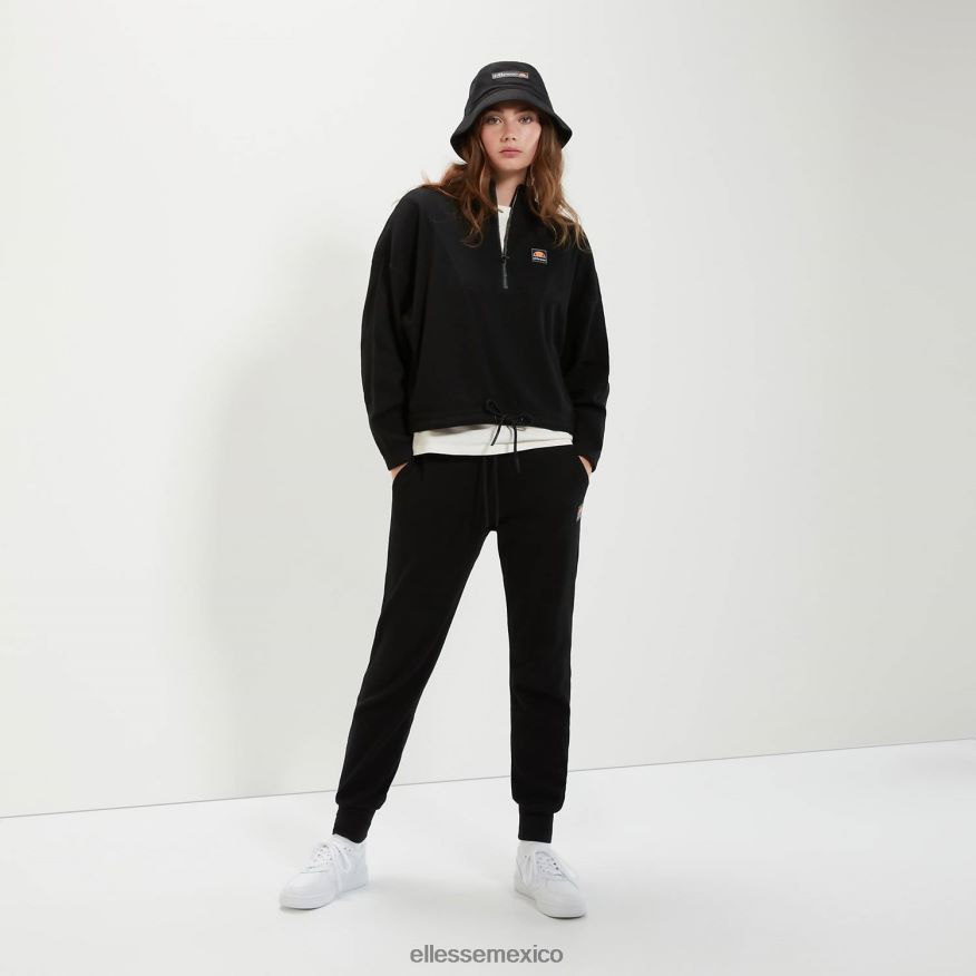 ropa mx Ellesse mujer top de chándal corto oprello negro 84X86H16