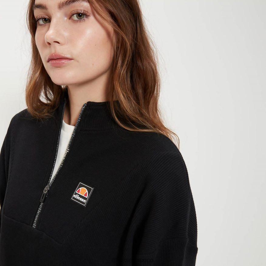 ropa mx Ellesse mujer top de chándal corto oprello negro 84X86H16