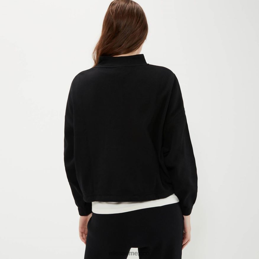 ropa mx Ellesse mujer top de chándal corto oprello negro 84X86H16