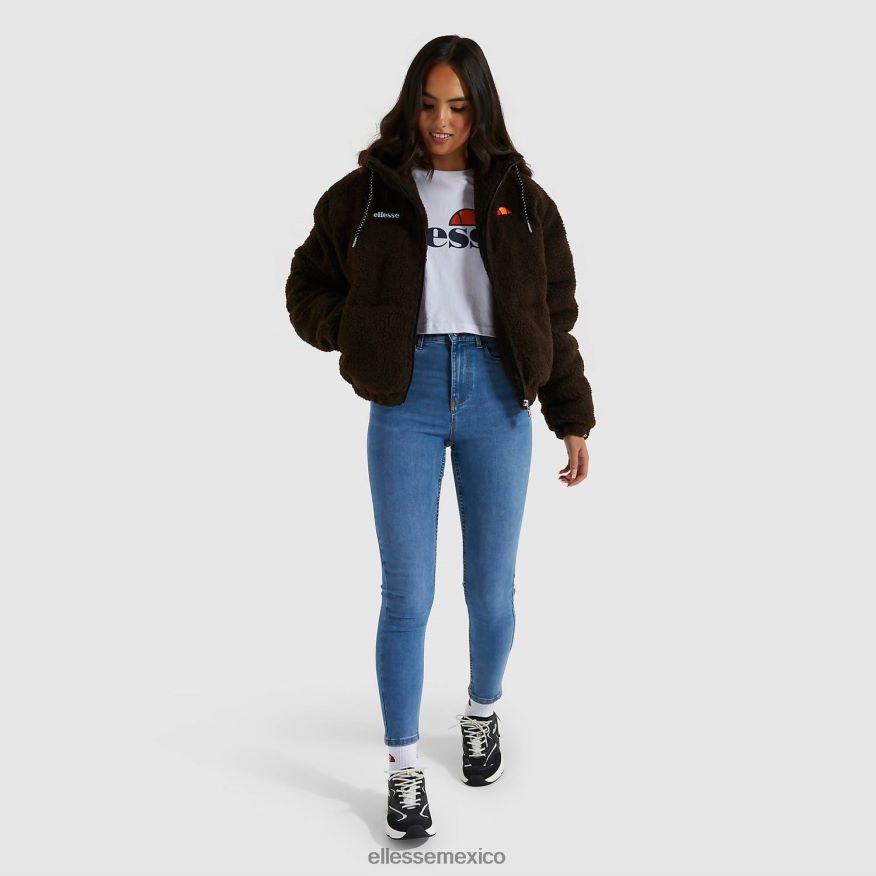ropa mx Ellesse mujer chaqueta acolchada mollis marrón 84X86H165
