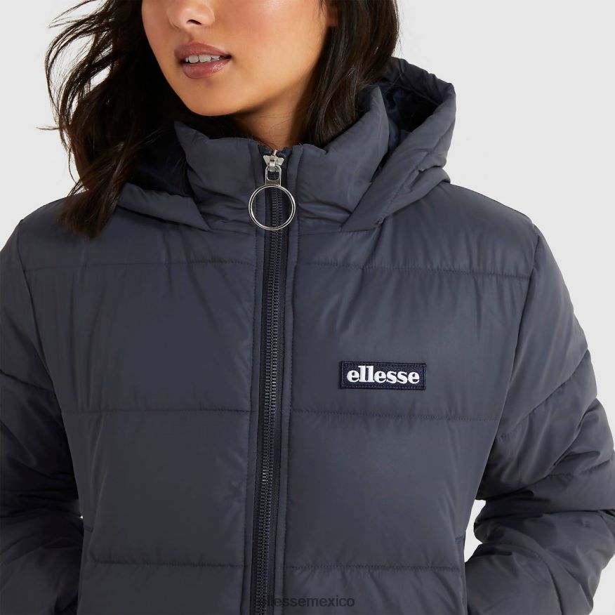 ropa mx Ellesse mujer chaqueta acolchada pana azul oscuro 84X86H162