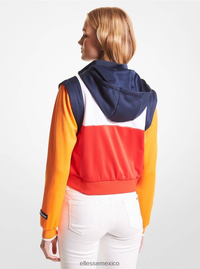 ropa mx Ellesse mujer chaqueta mk en mezcla de algodón con cremallera bloque de color 84X86H10