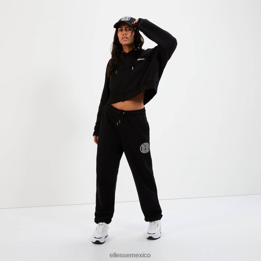 ropa mx Ellesse mujer sudadera con capucha halo negro 84X86H21