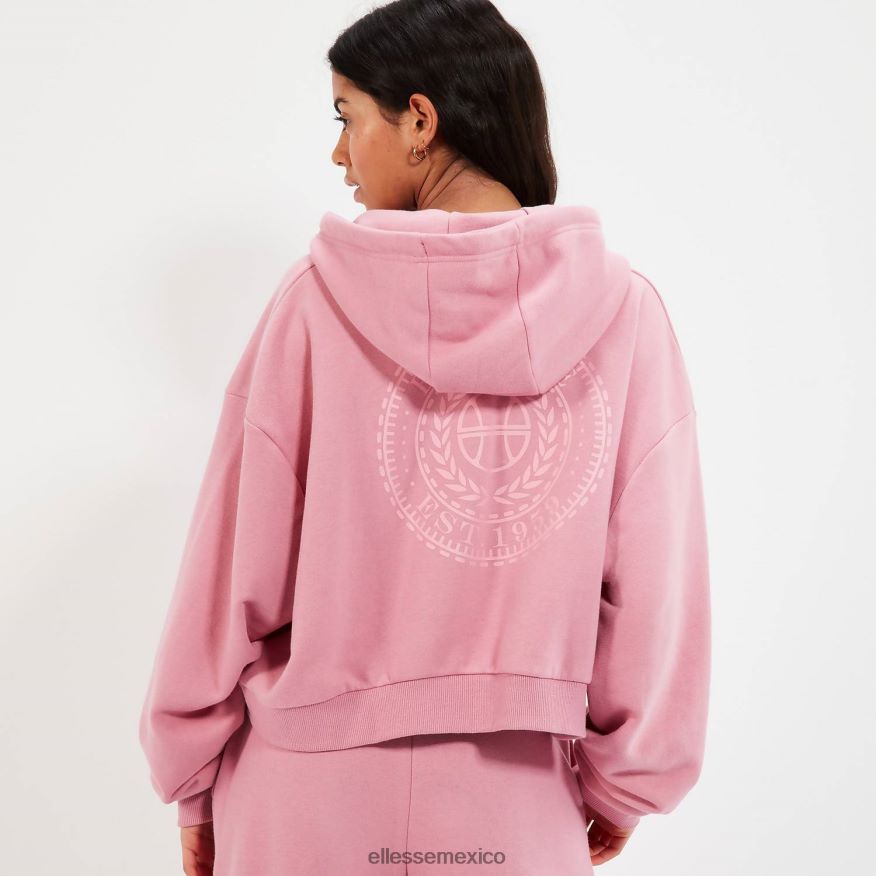 ropa mx Ellesse mujer sudadera con capucha halo rosa 84X86H22