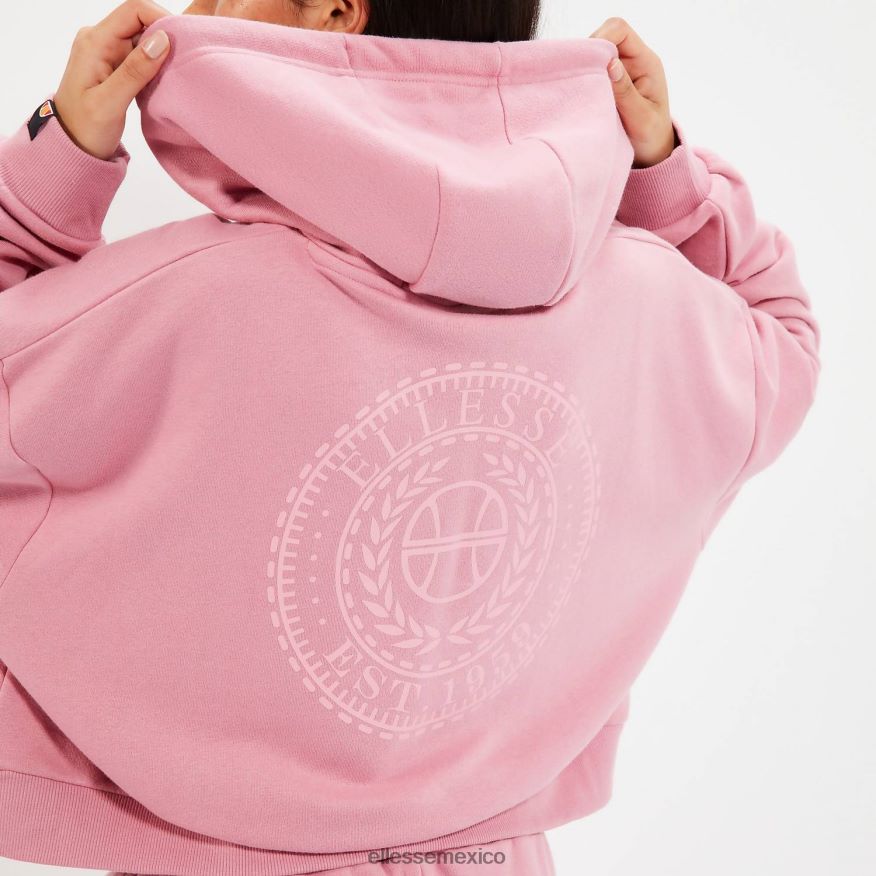 ropa mx Ellesse mujer sudadera con capucha halo rosa 84X86H22