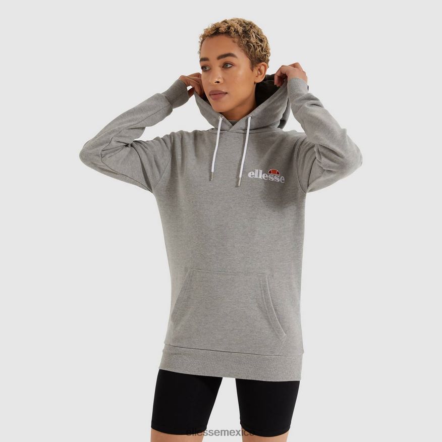 ropa mx Ellesse mujer sudadera con capucha noreo gris 84X86H39