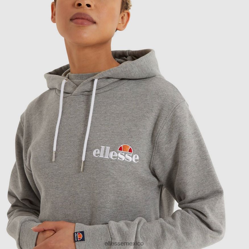 ropa mx Ellesse mujer sudadera con capucha noreo gris 84X86H39