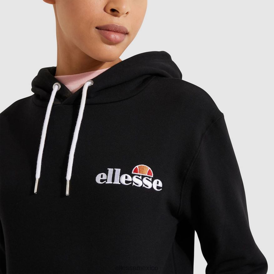 ropa mx Ellesse mujer sudadera con capucha noreo negro 84X86H48