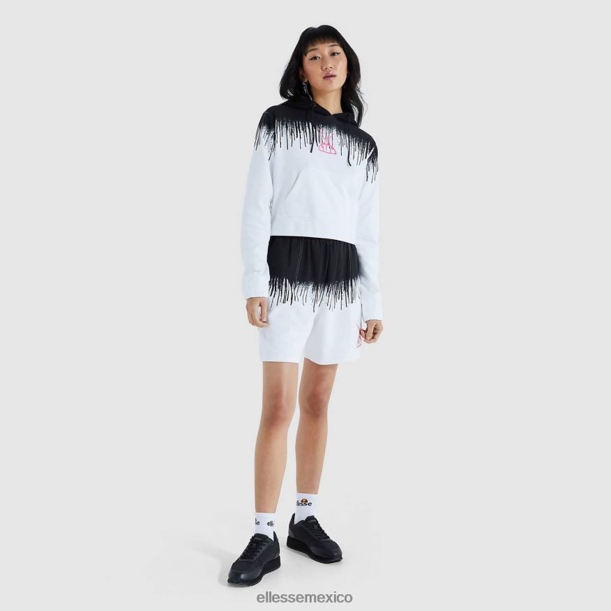 ropa mx Ellesse mujer sudadera con capucha raca corta negro 84X86H177