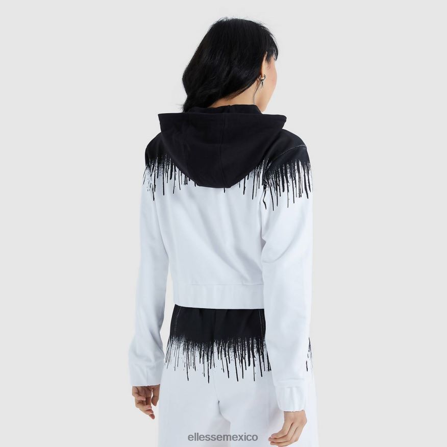 ropa mx Ellesse mujer sudadera con capucha raca corta negro 84X86H177