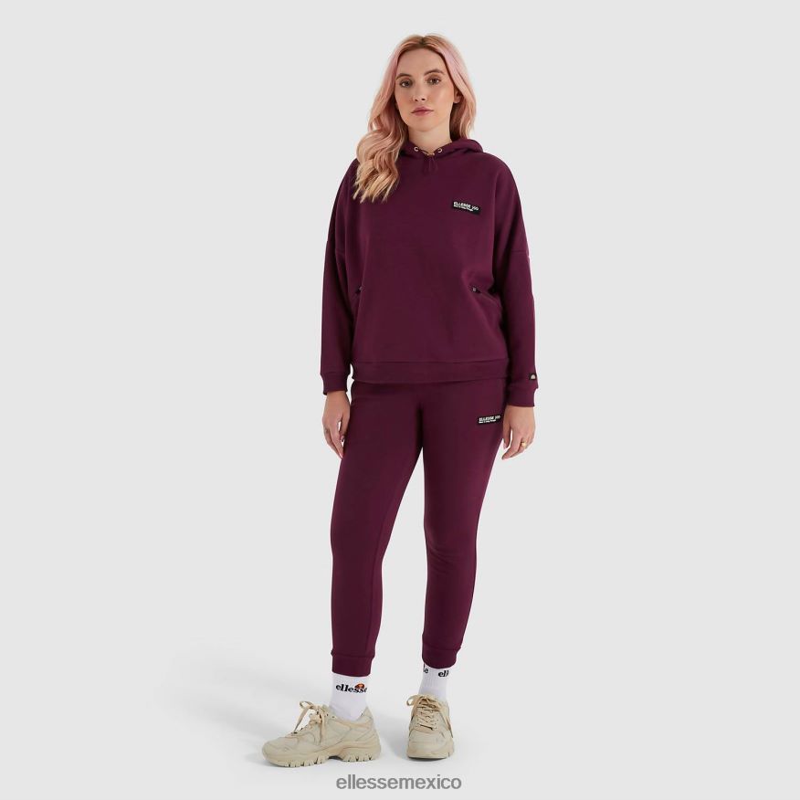 ropa mx Ellesse mujer sudadera con capucha semprevisa morado oscuro 84X86H175