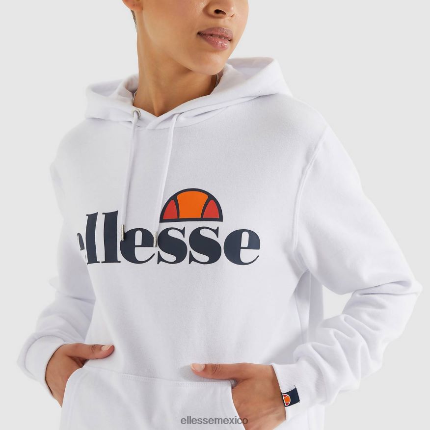 ropa mx Ellesse mujer torices oh sudadera con capucha blanco 84X86H25